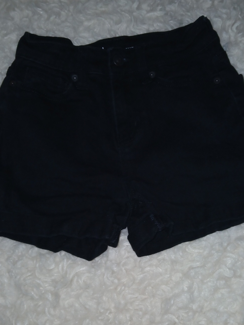 No Boundaries Black High-Rise Jean Shorts